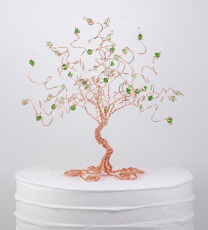Tree Cake Topper Custom in Your Wedding Colors Etsy