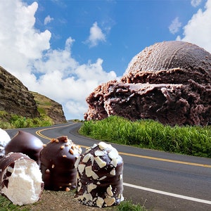 Rocky Road Collage Art Print Digital Art Print Surreal Art Ice Cream Digital Collage Artwork The Roads Less Traveled Series