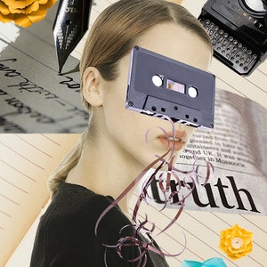 Mixed Media Collage Artwork Print Digital Collage Art Digital Art Collage Home Decor Mixed Media Truth Print
