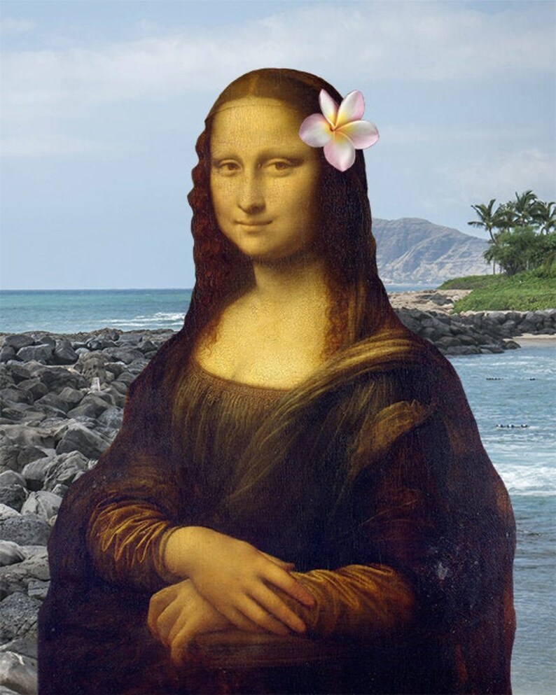 Kona Lisa Collage Artwork Digital Collage Art Surreal Art Digital Art ...