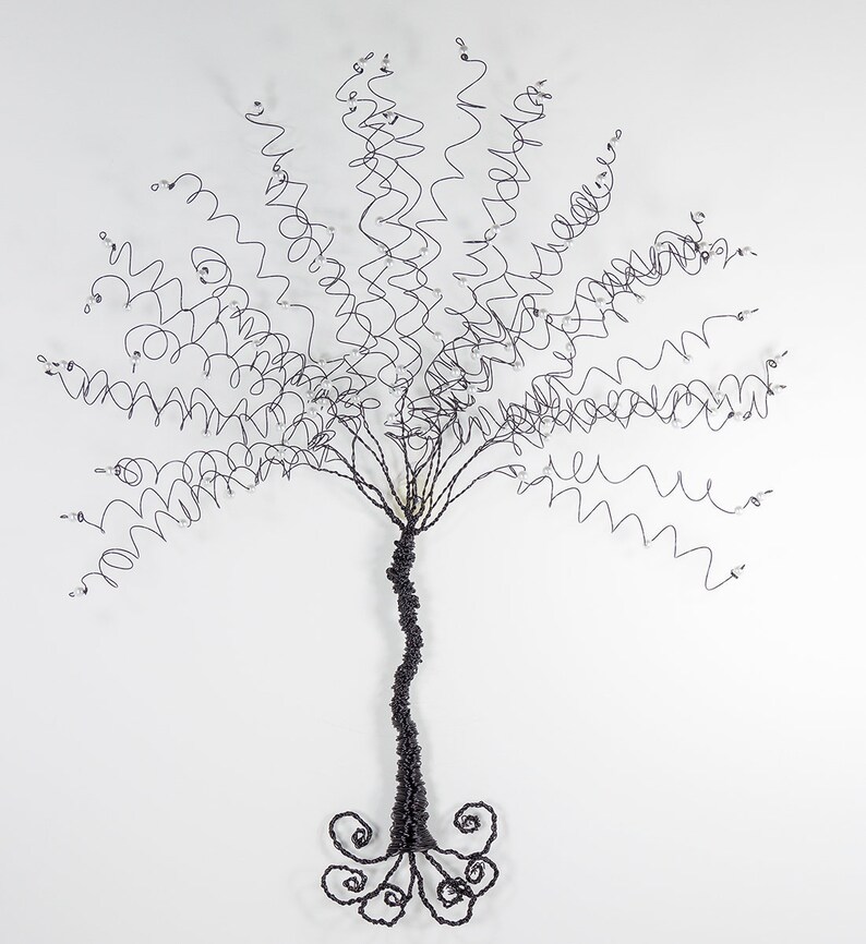 Wall Hanging Art Sculpture Large Tree of Life Custom Wire Tree Etsy