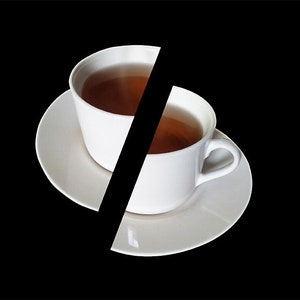SeveriTEA Collage Art Print Digital Art Print Surreal Art Digital Collage Artwork Tea Cup Series