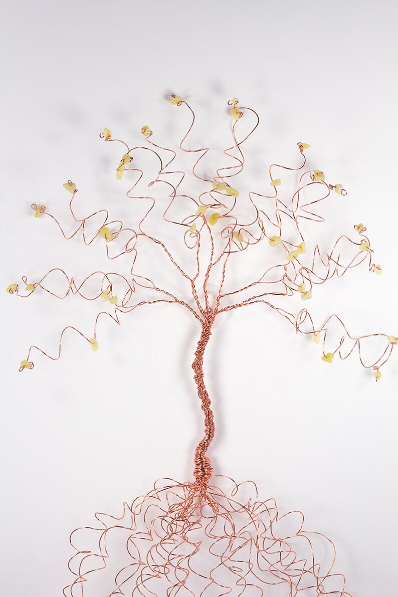 Wall Art Wire Tree Sculpture Metal Wall Art Wall Hanging Wall Etsy