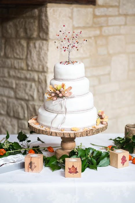 Fall Tree Wedding Cake Topper Fall Wedding Custom Wire Tree Etsy