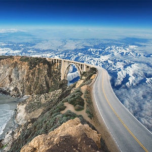 The High Road Collage Art Print Digital Art Print Surreal Art Digital Collage Artwork The Roads Less Traveled Series