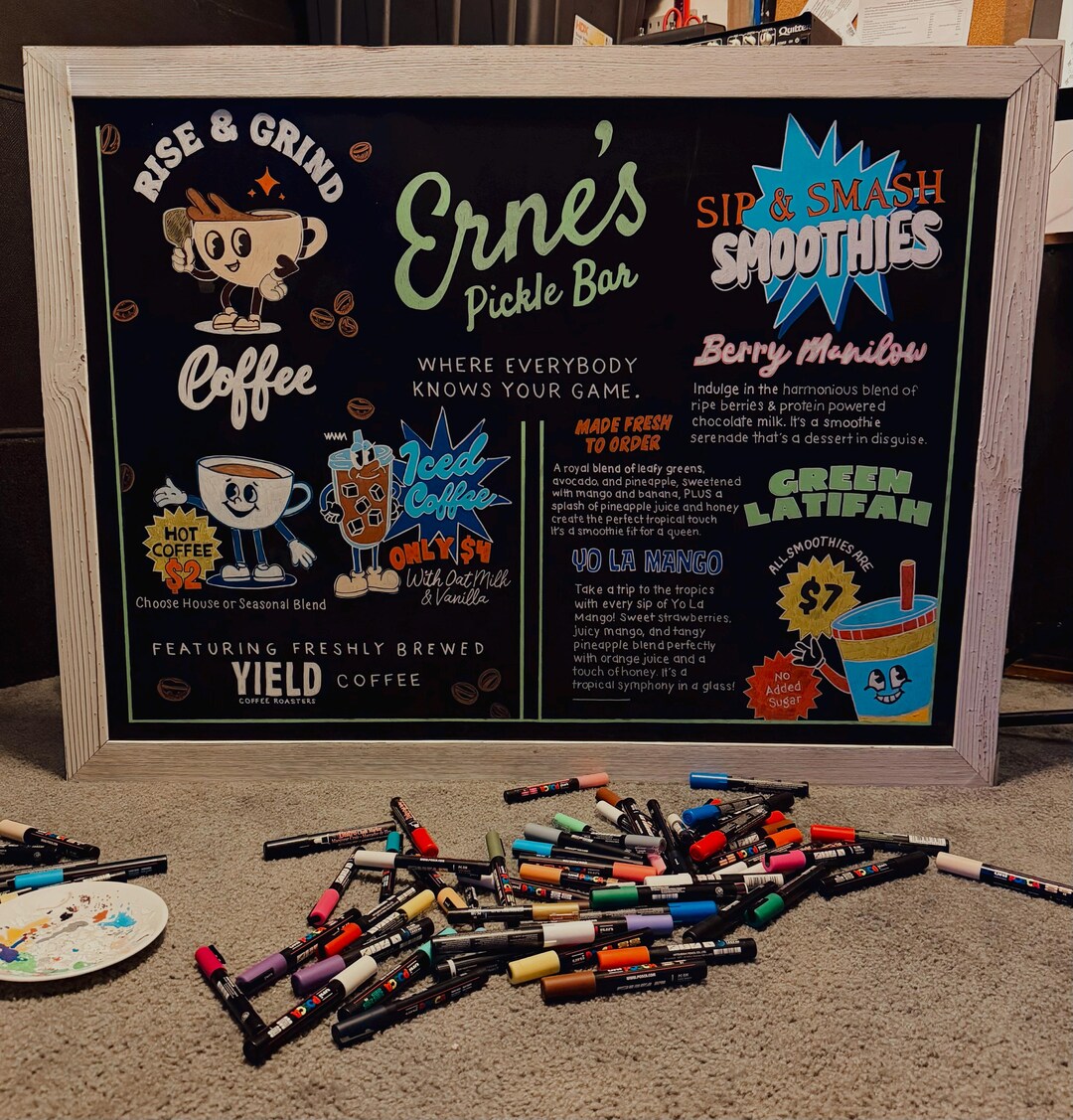 Hand Painted Customized Chalkboard Signs - Etsy