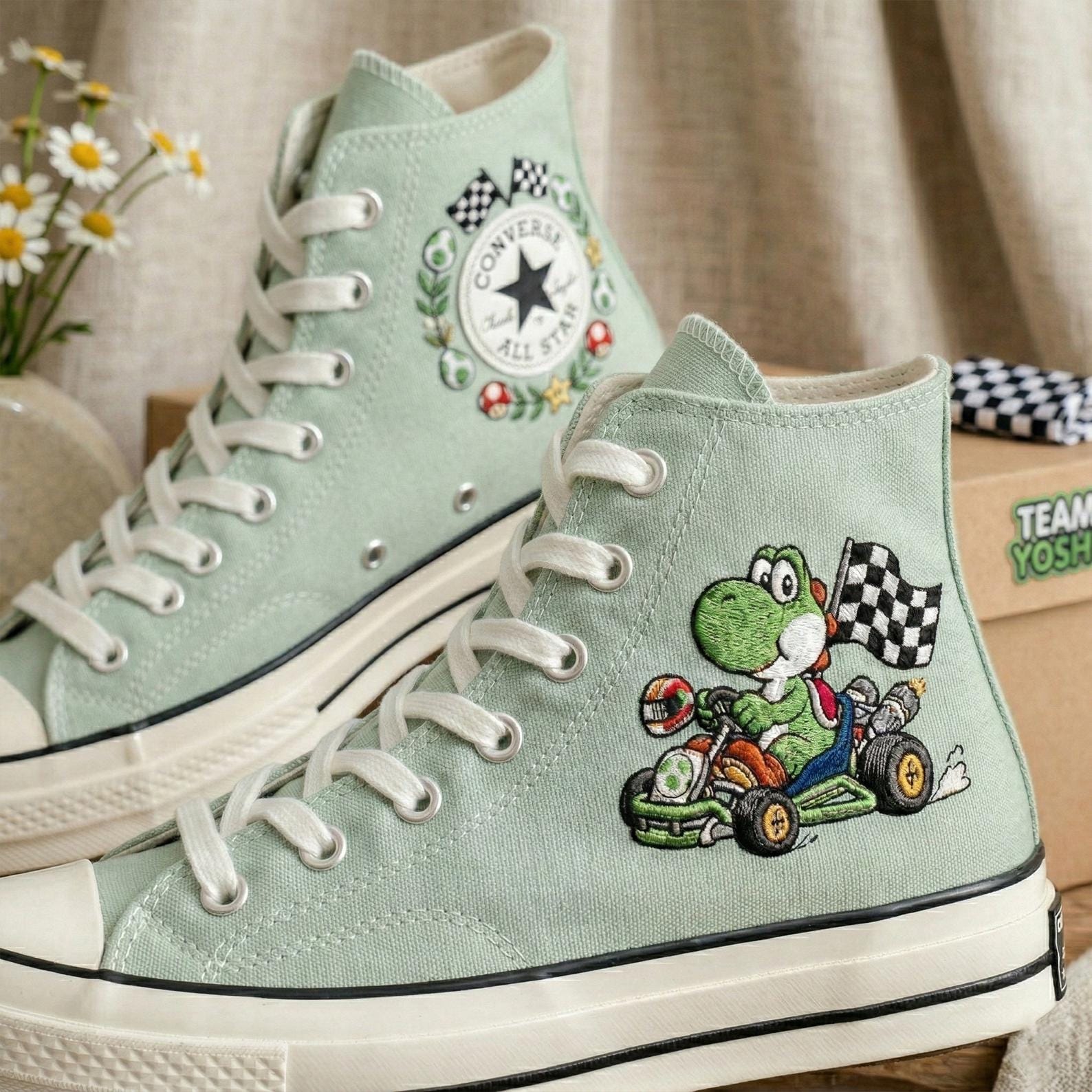 Yoshi Sneakers - Etsy