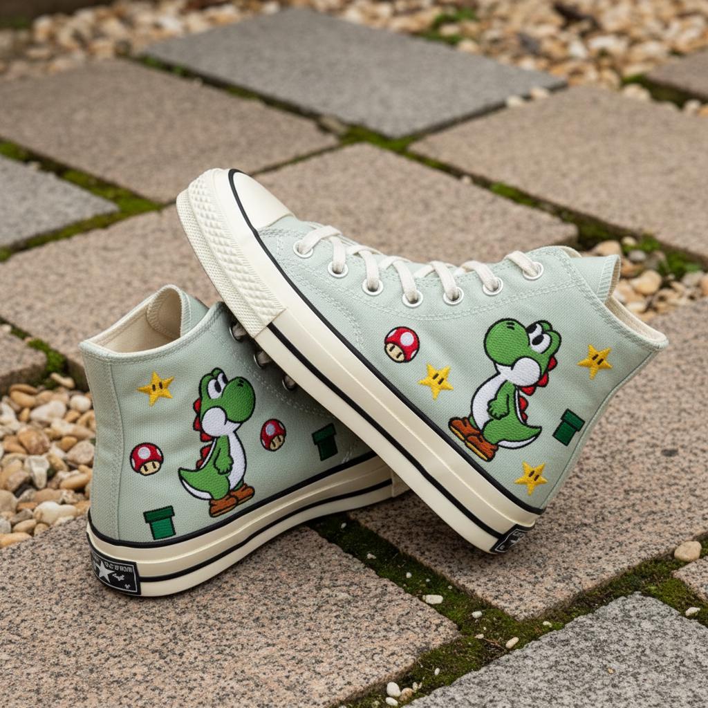 靴 Yoshi_sun Yoshi Sneakers - Etsy