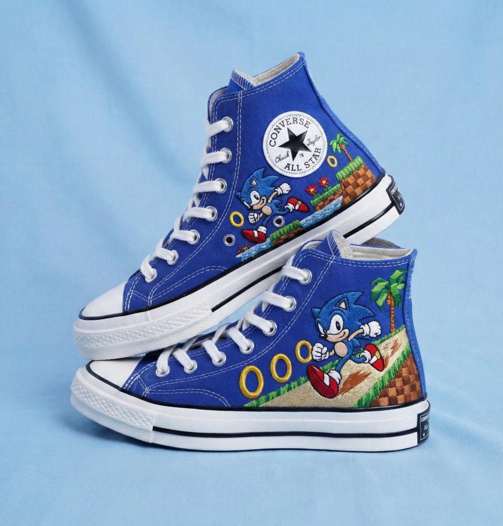 Chaussures Sonic The Hedgehog Enfants - Avec LEDs Dans La Semelle - Officiel Sega - Taille 26 à 33