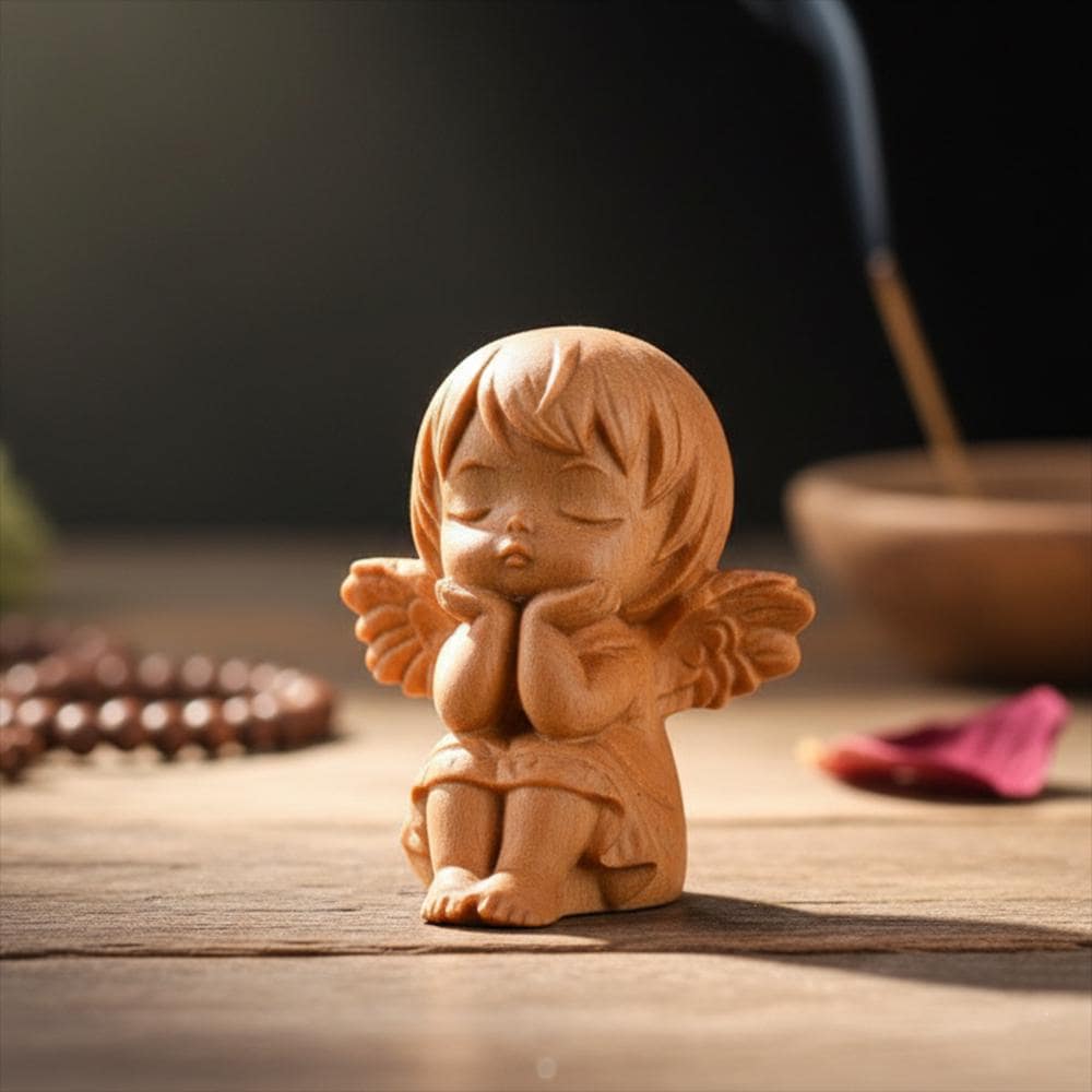 Wood carved angels - Etsy 日本