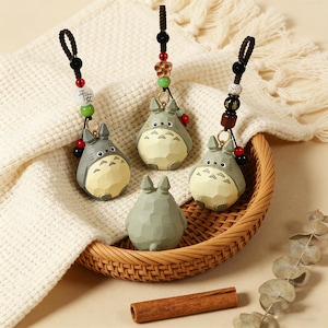 Totoro Keychain Anime Charm, Kawaii Pendant, Cute Anime Keychain, Studio Ghibli Inspired Keyring, Bag Charm, Anime Lover Gift image 4