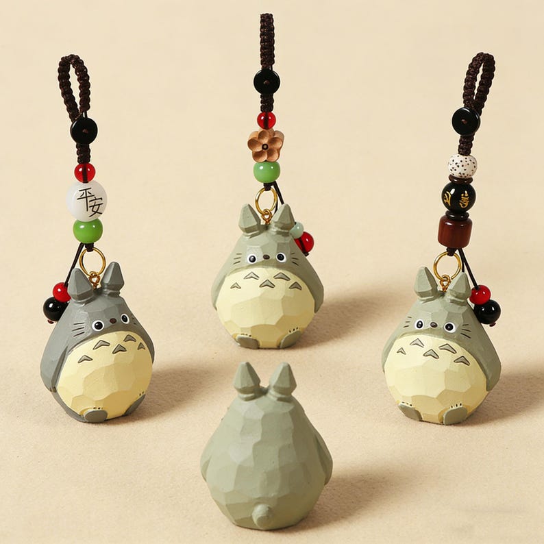 Totoro Keychain Anime Charm, Kawaii Pendant, Cute Anime Keychain, Studio Ghibli Inspired Keyring, Bag Charm, Anime Lover Gift image 5