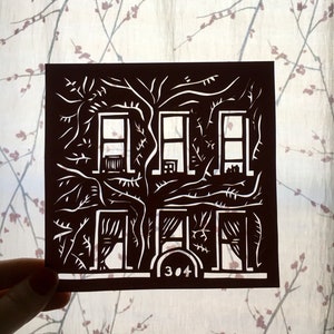 East Midtown - Papercut, paper cut-out