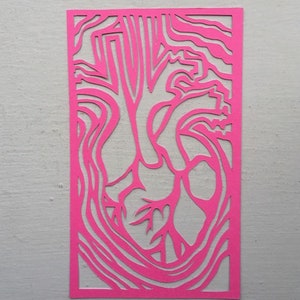 Heart Lines - Papercut, Paper cut-out