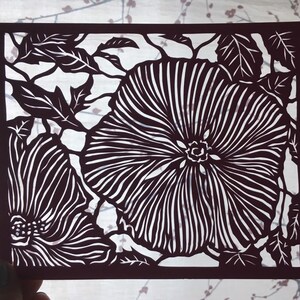 Hibisco - Papercut, Recorte de papel