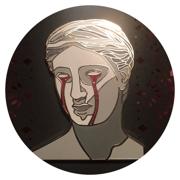 Glitter Stigmata Enamel Pin