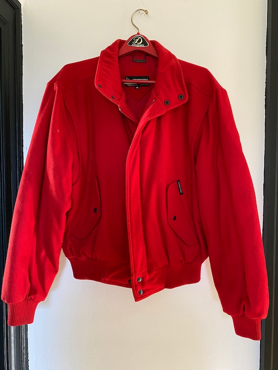 Vintage Red Members Only Jacket