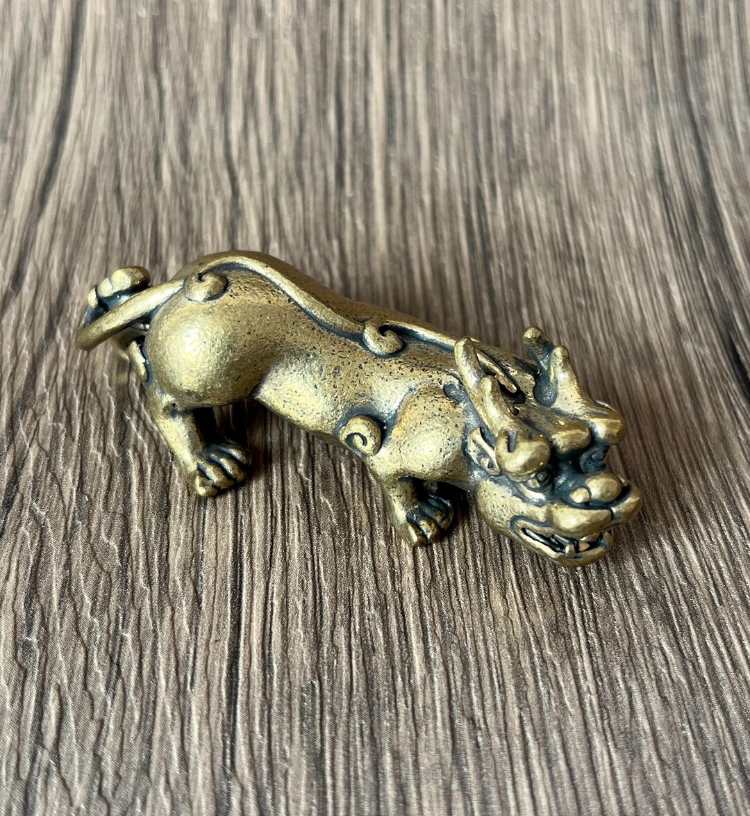 Vintage Brass Pixiu Statue - Feng Shui Ornaments-home Decoration - Etsy
