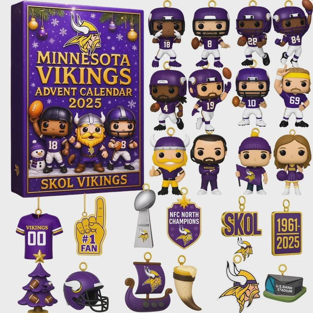 Discover Football Fan Advent Calendar 2025, 24-Day Christmas Countdown, Mini Player Ornament Gift Set
