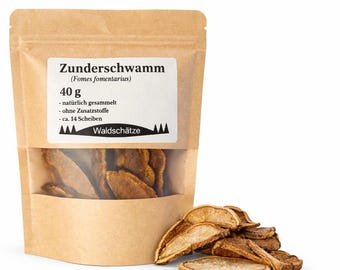 Getrockneter Zunderschwamm, 14 Scheiben, 40g oder 40 Scheiben 100g – Fomes fomentarius – Räucherwerk & Feuerstarter, Natur Deko