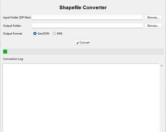 Konwerter plików Shapefile — konwertuj pliki ZIP do formatu GeoJSON lub KML