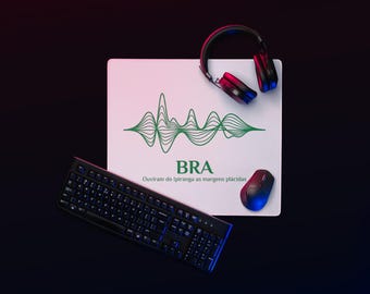 Brazil Anthem Soundwave Gaming Mouse Pad