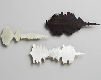 Collana stampata in 3D con onde sonore