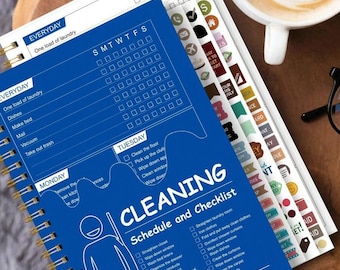 ADHD Cleaning Planner – Quaderno a spirale con pagine staccabili