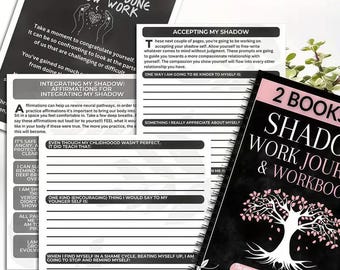 Quaderni di lavoro ombra 2 in 1, diari, diario di auto-miglioramento, diario guidato - Esercizi per l'auto-esplorazione, guarigione e coltivazione, sogno