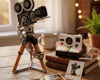 Kit di costruzione con proiettore e macchina fotografica retrò: regalo di San Valentino