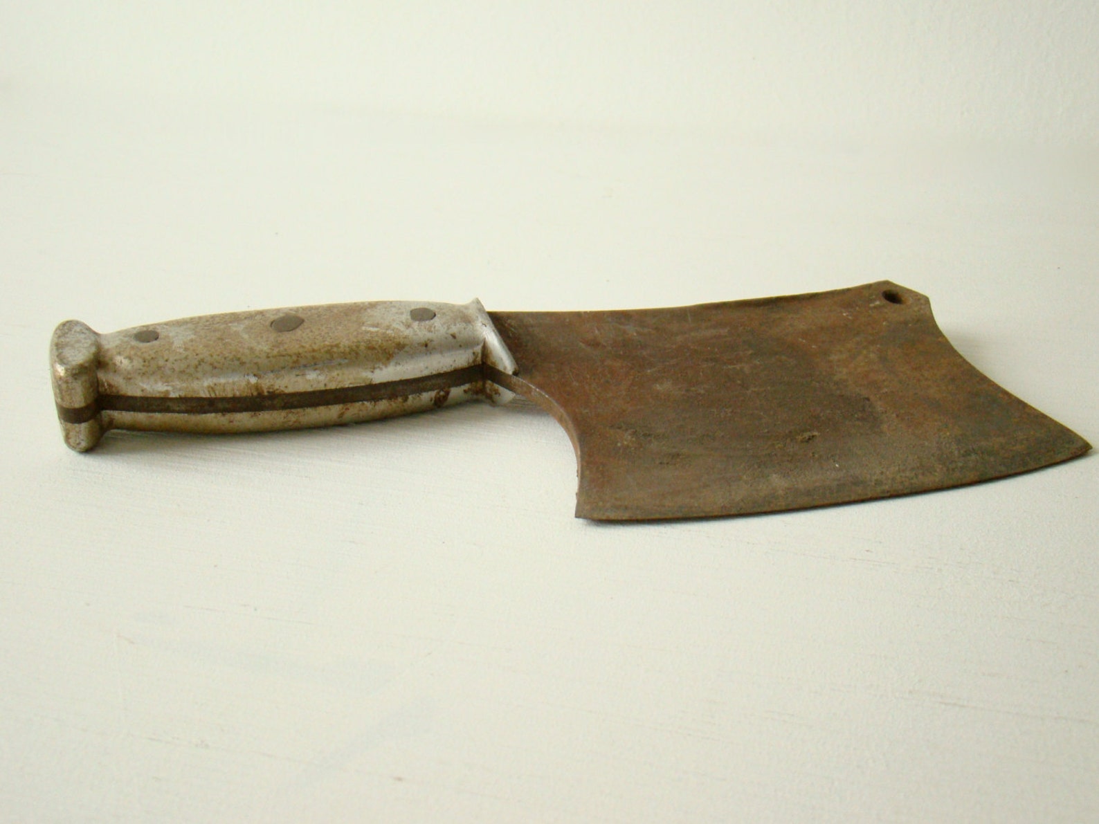 Antique butcher's meat cleaver french vintage kitchen Etsy