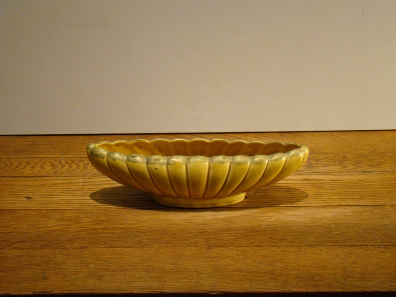 Japanese Art Deco Table Decor Pair of Vintage Golden Yellow Swans and Bowl set