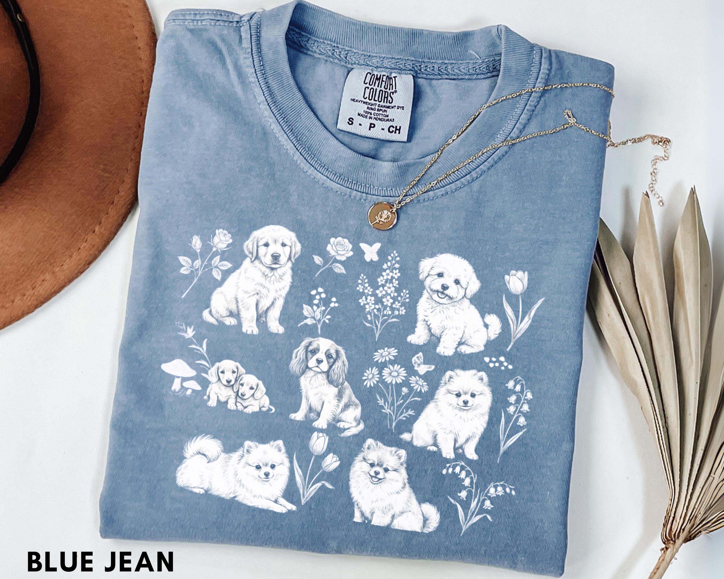 Vintage 90s Dogs T-shirt, Retro Cottagecore Dogs Graphic Tee, Comfort ...