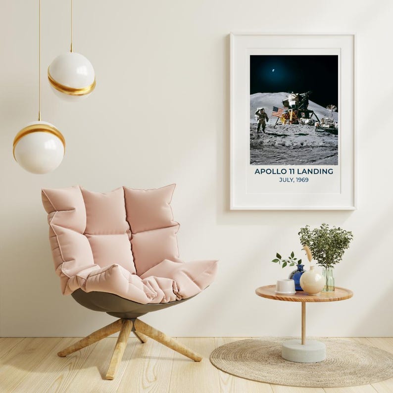 Apollo 11 Poster Historical Moon Landing Nasa Poster Print Space ...
