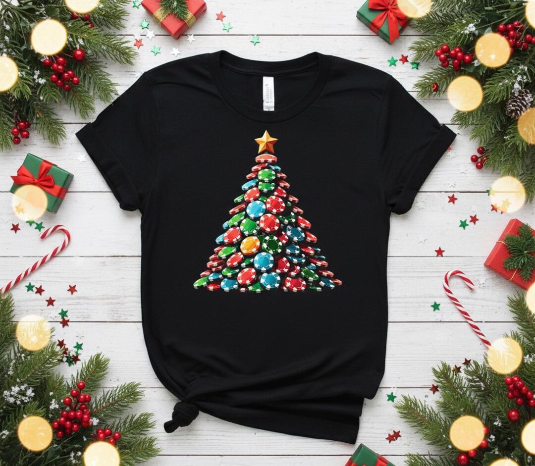 Poker Christmas Tree PNG, Holiday Casino Vibes (digital Download) - Etsy