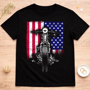 Harley-Davidson Tシャツ アメリカ国旗 地元熊本小山モータス Mens Patriotic Harley Davidson Shirt - Etsy