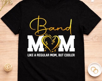 Proud Marching Band Mom PNG, Music Mom Heart Design (Digital Download)