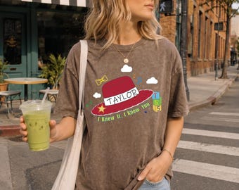 Camiseta vintage de Taylor "Lo sabía, te conocía" de Toy Story sobre la amistad.
