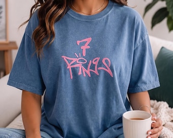 Ariana Grande 7 Rings Retro Konzert T-Shirt - Besticktes Streetwear-Shirt