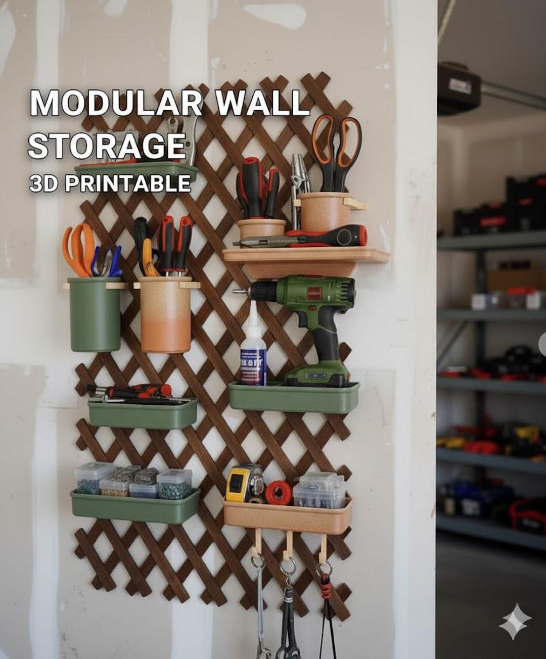 Modular Wall Storage. 3d Printable STL File - Etsy