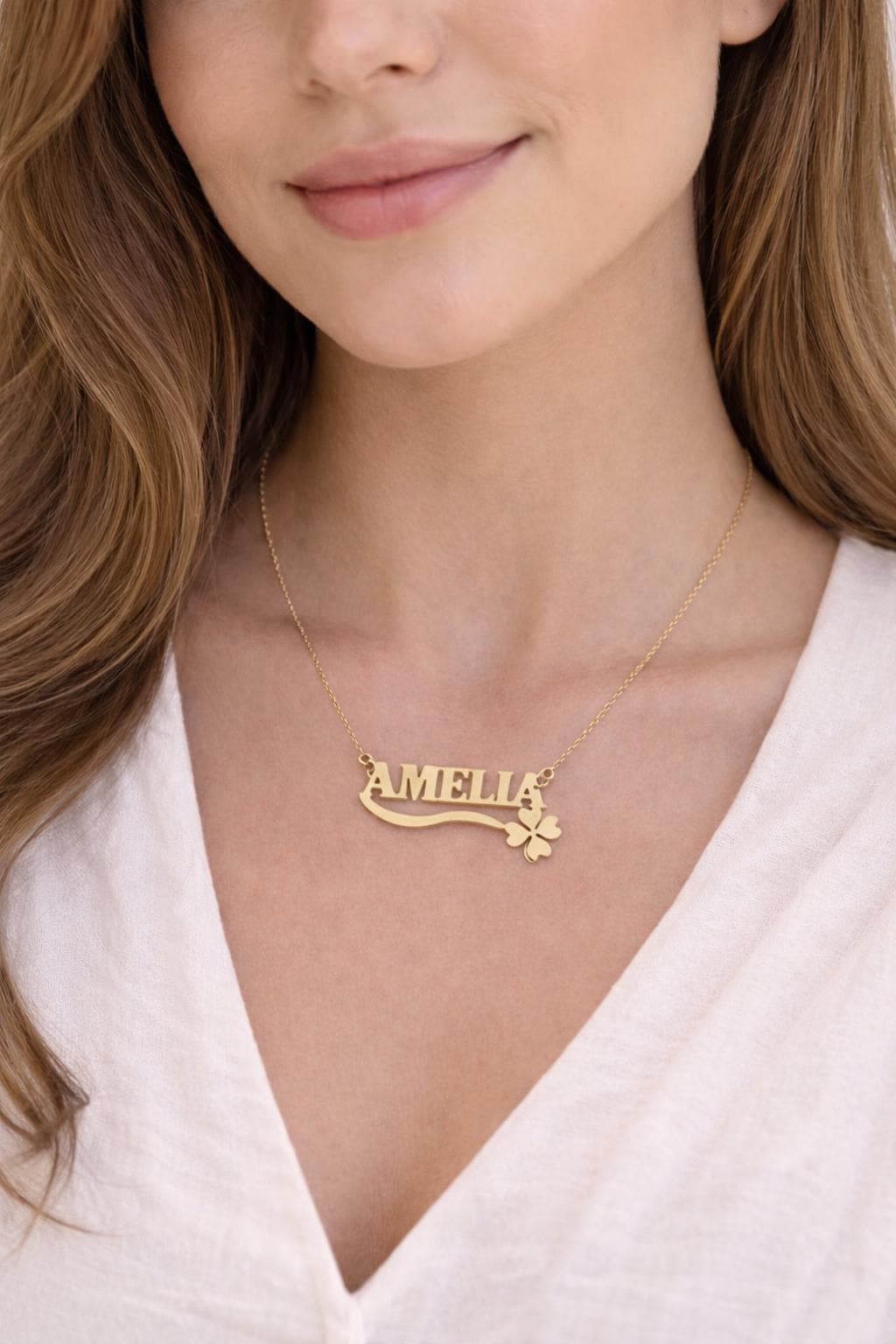 Collana Delina Con Ciondoli Iniziali In Oro Vermeil 18k - Foto 7