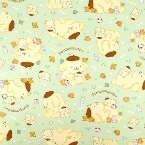 Sanrio Pompompurin Cotton Oxford Fabric 30th Anniversary W110cm Sold per 50cm