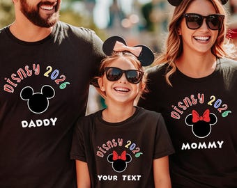 Disney 2026 shirt, Disneyland Family Vacation 2026 Shirt, Custom Disney Family Shirt, Disney Family Trip Shirt, Disney Family Vacation Shirt
