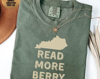 Camiseta Comfort Colors® en homenaje a Wendell Berry, Libro leído, Camiseta de poeta literario, Regalo para amantes de la naturaleza, Vida rural vintage, Camiseta Descansa en paz, Kentucky