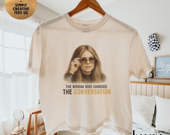 Camiseta feminista vintage de corte holgado Comfort Colors®, camiseta de derechos de la mujer, la mujer que cambió la conversación, camiseta icónica retro, tributo a Gloria