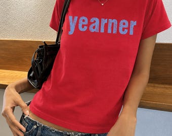 Camiseta Yearner Baby, Camiseta con estampado divertido, Camiseta con estampado Y2K, Camiseta Y2K Baby