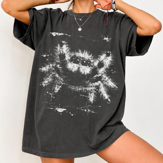Comfort Colors® Jumping Spider Shirt, Grunge, Punk, Oversize, Womens, Mens, Unisex Comfort Colors T-shirt