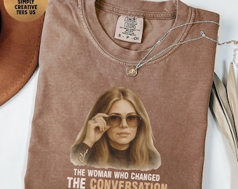 Camiseta feminista vintage Comfort Colors®, camiseta de los derechos de la mujer, la mujer que cambió la conversación, camiseta icónica retro, homenaje a Gloria