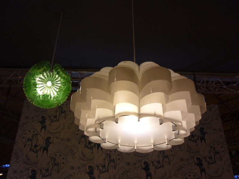 Daisy 24 large Plastic Bottle Ceiling lampshade image 3