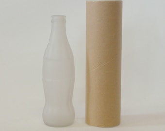 Recycling frosted Coca Cola Flasche Vase